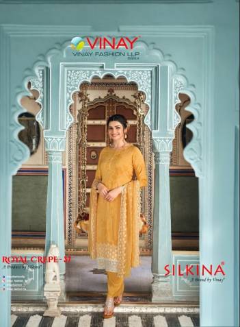 Silkina Royal Crepe Vol 37 By Vinay Designer Salwar Kameez Collection